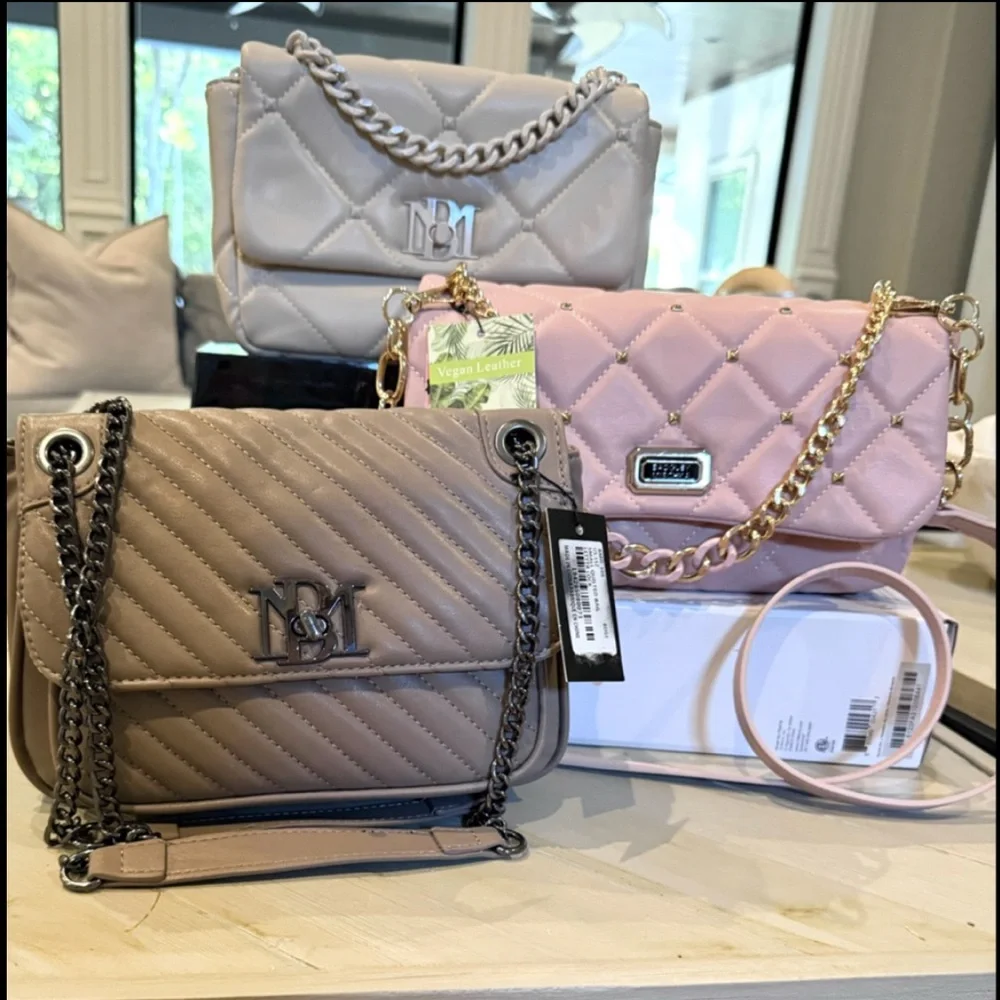 NEW Bundle of 3 Badgley Mischka Handbags, Shoulder or Crossbody.